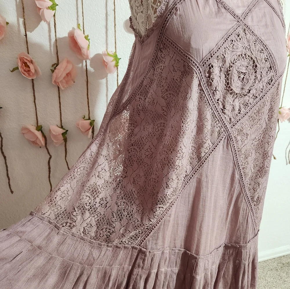 Free People One Elderberry Angel lace mini dress - Picture 4 of 6